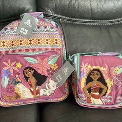 Moana Girls Backpack And Lunchbox 