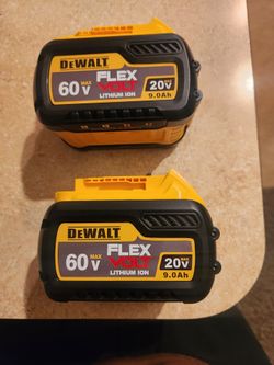 DeWalt FlexVolt 60V 9.0Ah Battery – Lot of 2
