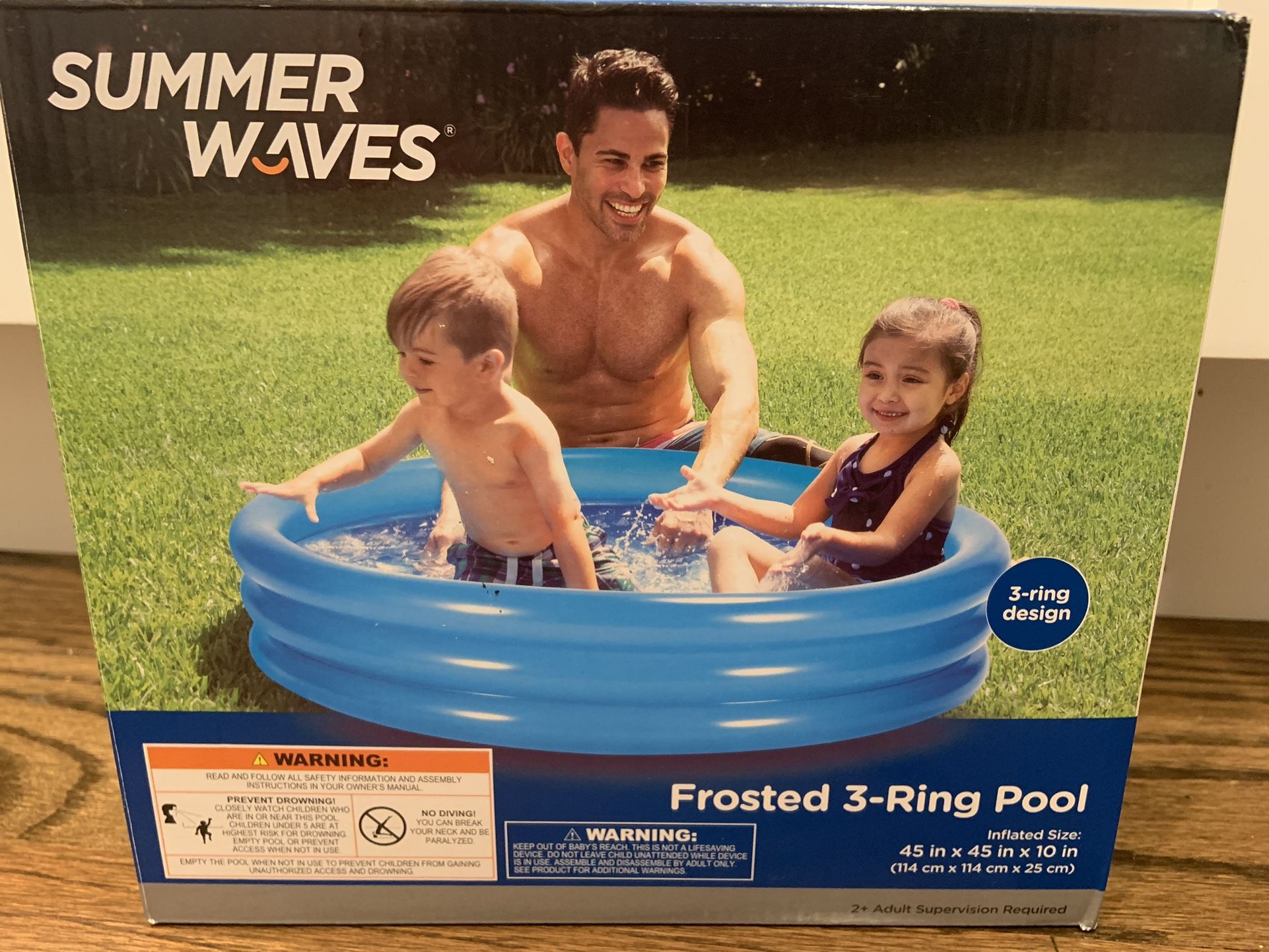 Summer Waves Frosted 3 Ring Pool Children's Pool