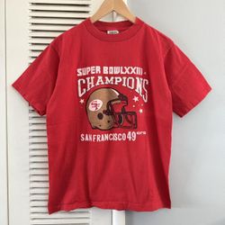 Vintage 80’s San Francisco 49ers Super Bowl XXIII 23 Champions NFL Football T-shirt