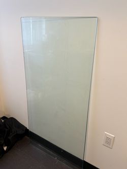 Large Frosted Glass Panel