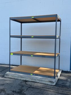 Boltless Shelving Rack Stock Supply Shelves 72 in W x 48 in D Similar To Uline And Grainger Delivery Available