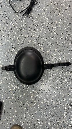 XL Matte Black German Style Motorcycle Helmet