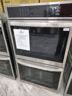 (50% Off Wall Ovens & Electric Ranges ends 7/5/26) $999.50 LG double electric wall oven