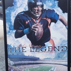 1998 Denver Broncos Hall of Fame John Elway THE LEGEND Big Poster Professionally Frame Hard to Find