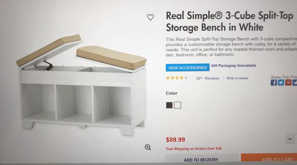 3 Cube Split Top Storage Bench For In Alameda Ca Offerup Open In The Appcontinue To Mobile Website