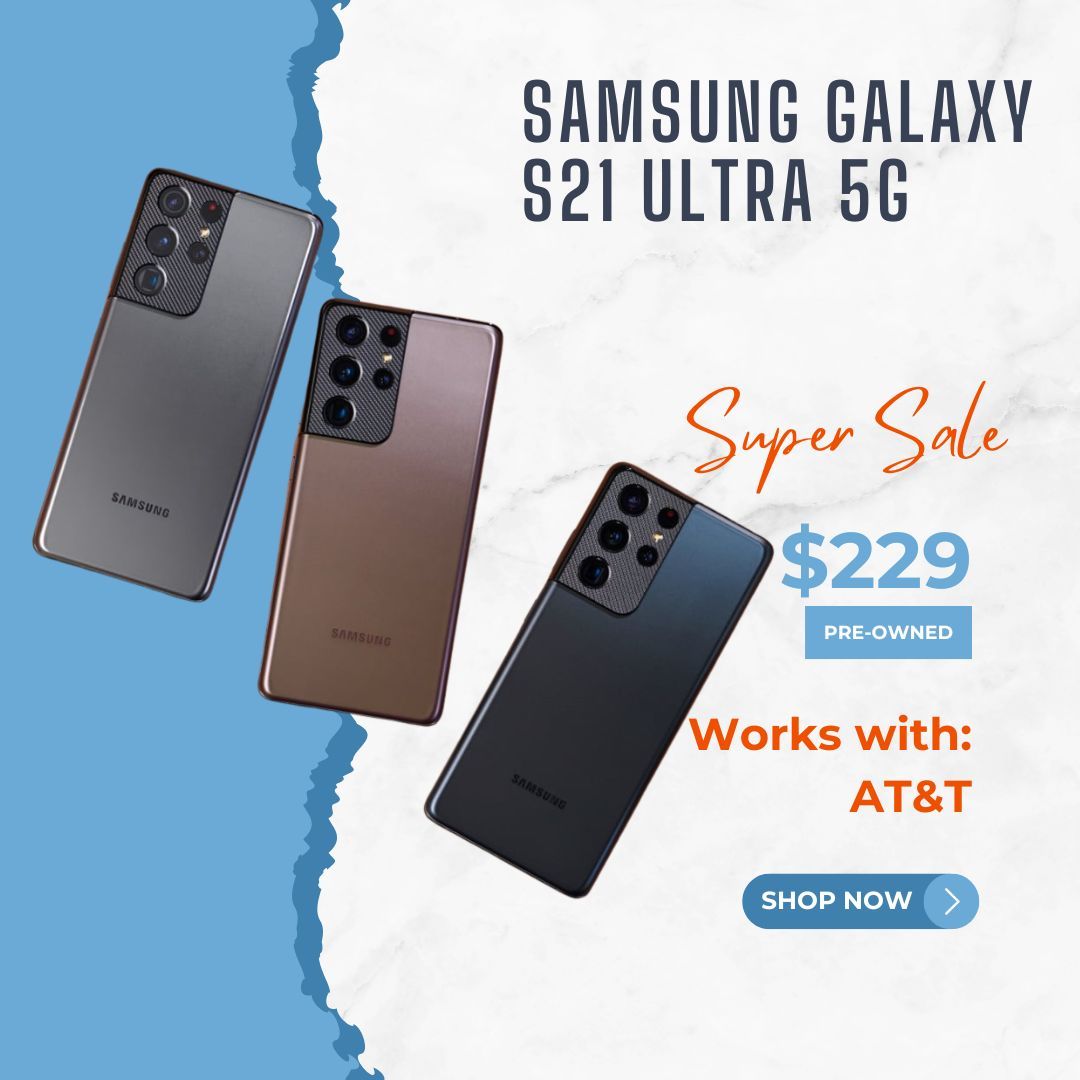 Samsung Galaxy S21 Ultra 5G (AT&T, Usado) – ¡Solo $219! Ahorra Hasta un 63%,New Products : American Fashion Style Bags On Sale