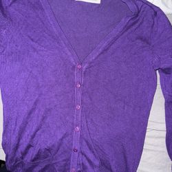Purple Cardigan 