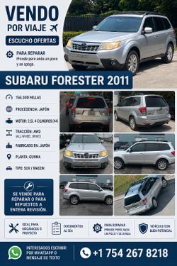 Vendo por viaje. SUBARU FORESTER