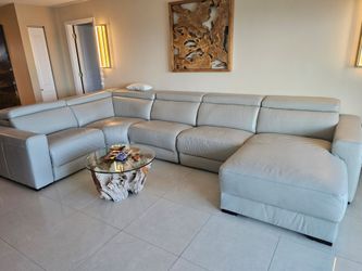 Genuine leather sofa. High quality and comfortable. Like new.