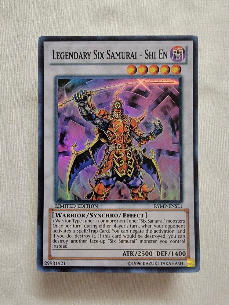 Six Samurai Deck Yugioh (44 Cards) Shi En Secret Six Shinobi