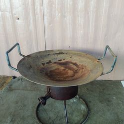 Disco big pan for cooking outside