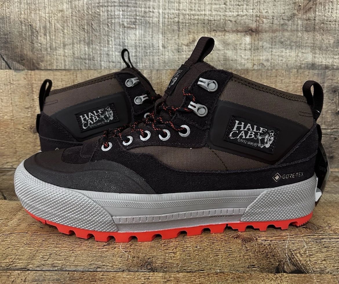 VANS Half Cab GORE-TEX MTE Waterproof Boot Mens Size 10 Bitter Chocolate Brown NEW