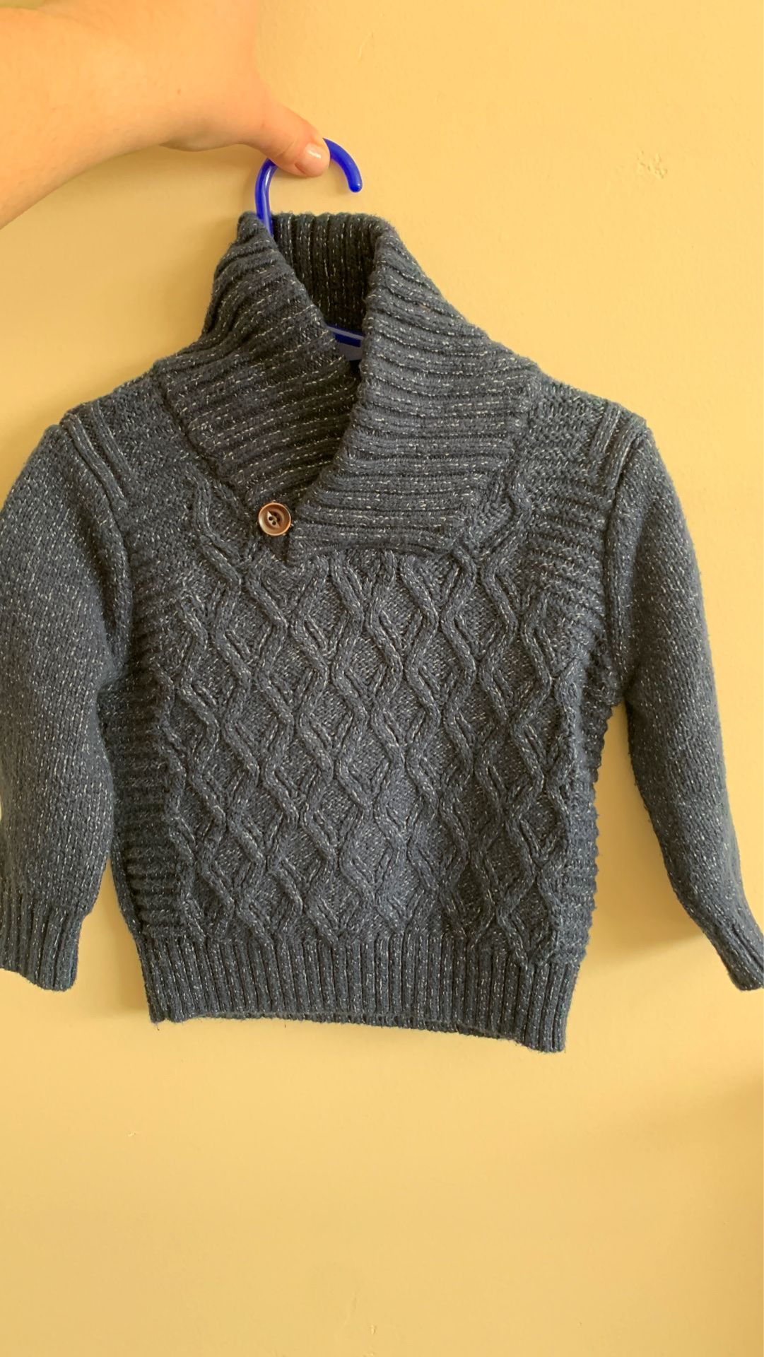 Baby Boy Navy Cat & Jack sweater 18 Mos