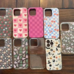 9  IPHONE 14 PRO MAX Phone Cases - Assorted - Gently Used! 