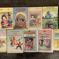 Complete Set (Most Hardcover) of 9 Little House on the Prairie Books
