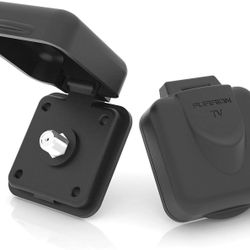 Furrion Mini TV/SAT Black Inlet Square with F-Type Connector - NEW