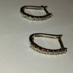 Sk9 .925 Sterling Silver Hoop Earrings 