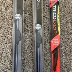 Trico Tech Front (26” & 22”) and 1 Trico Rear ExactFit (16”) Wiper Blades