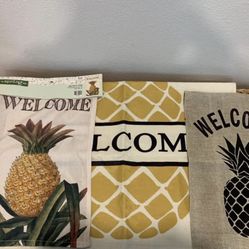 Set of 3 Pineapple Flags - Home Decor - Simi Valley 