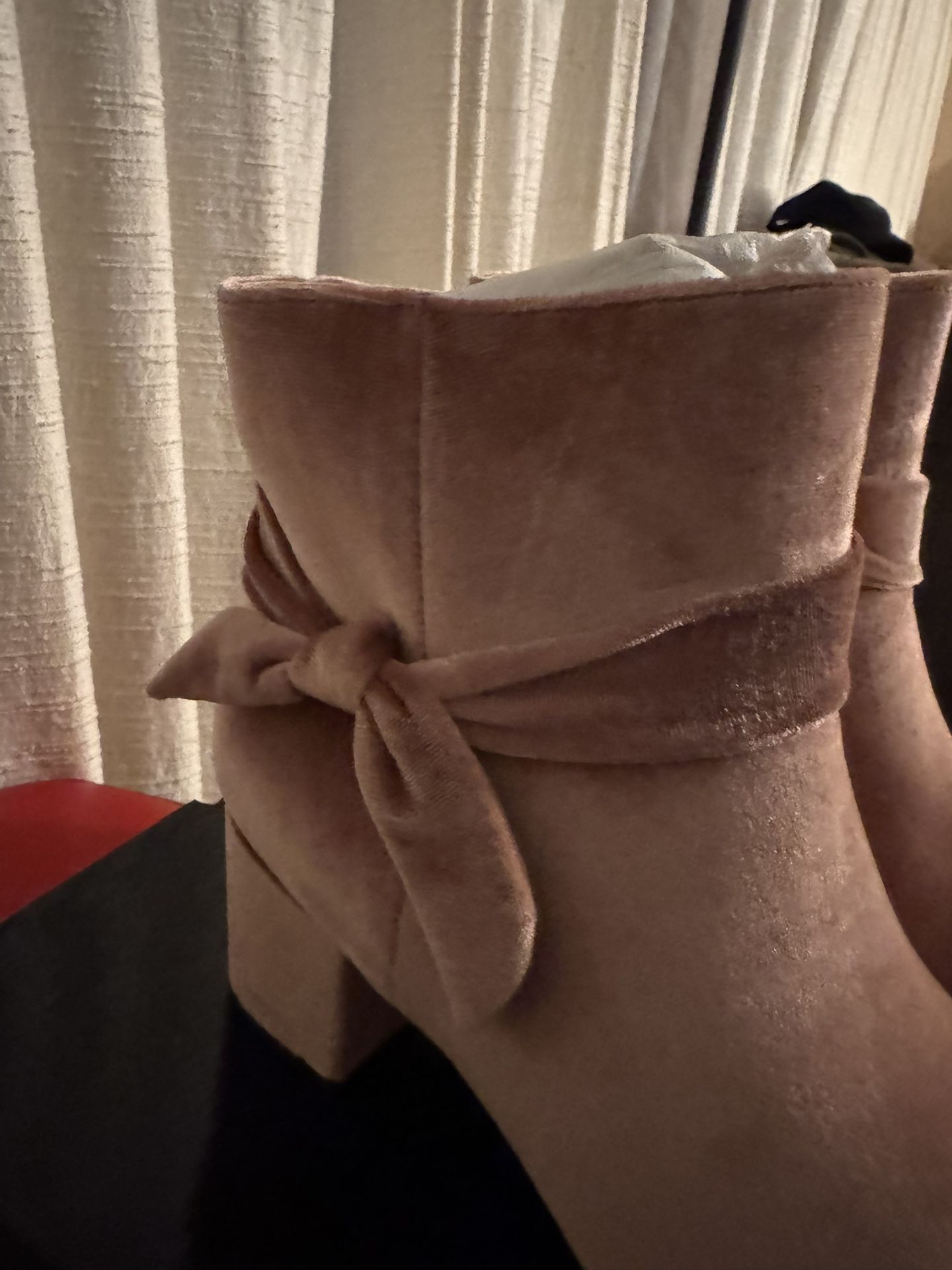 Torrid 4B Mauve Side Bow Ankle Boots