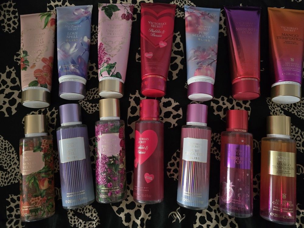 Victoria Secret Mist And Lotion Sets Used