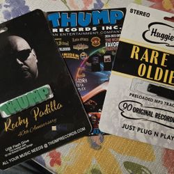 THUMP RECORDS ROCKY PADILLA 40TH ANNIVERSARY & HUGGIE BOYS RARE R-B OLDIES USB