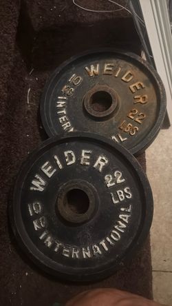 Weider 22 lbs Olympic Weight Plates