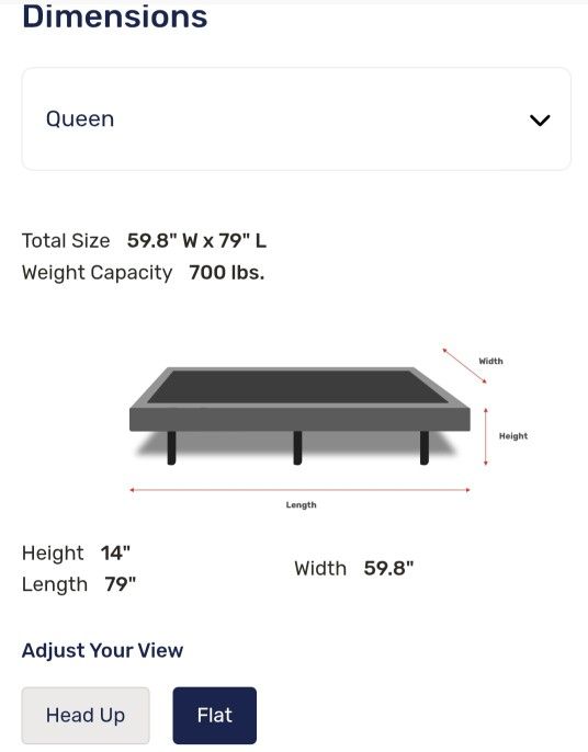 Only $400
NEW - 2 Units, Adjustable Base for Queen Beds Model LP 50 (T80,Q80,F74,SCK,K,CK)