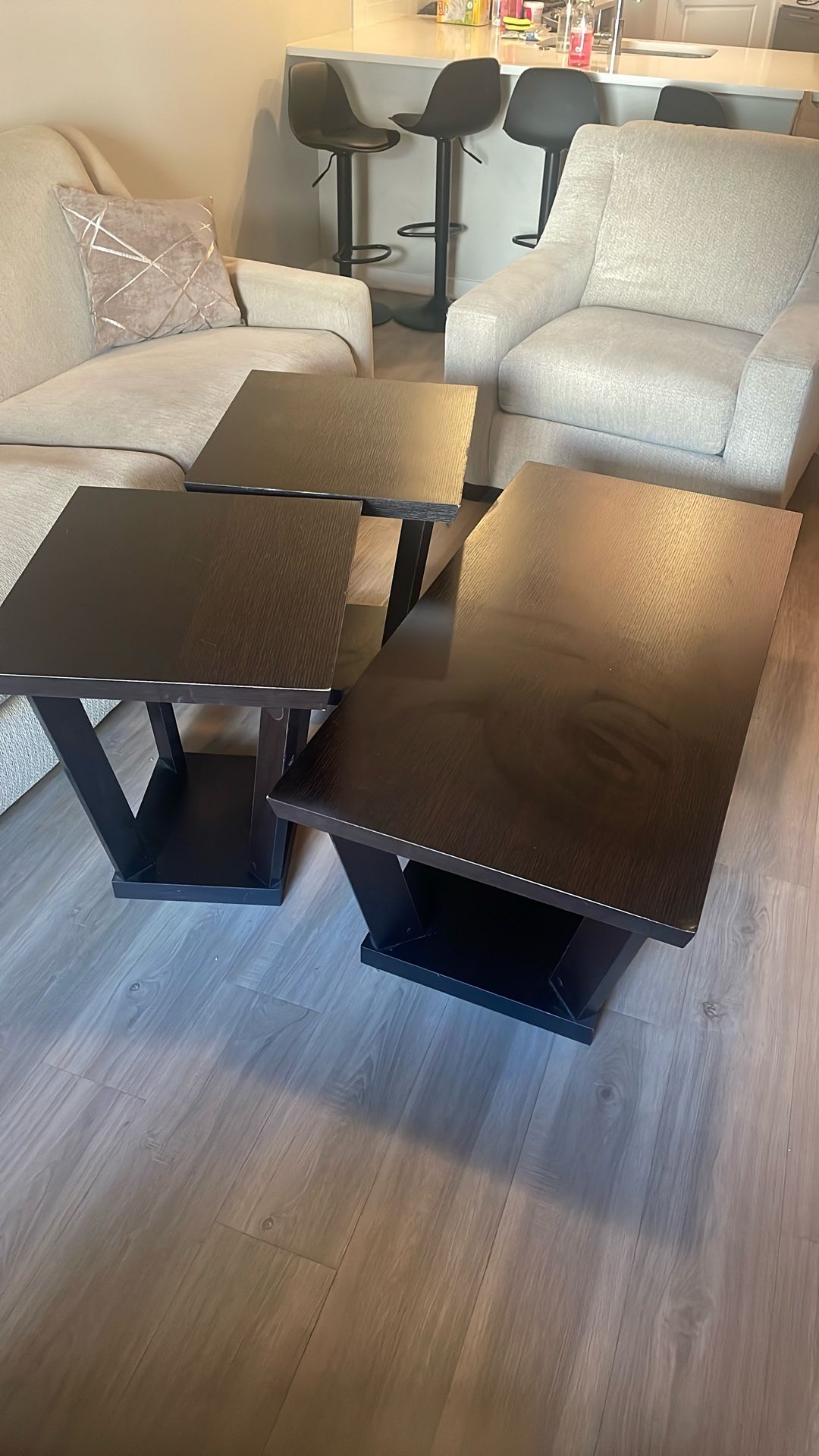 Coffee Table And 2 End Tables