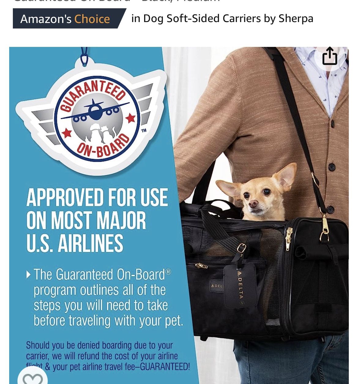 Sherpa Delta Deluxe Pet Carrier