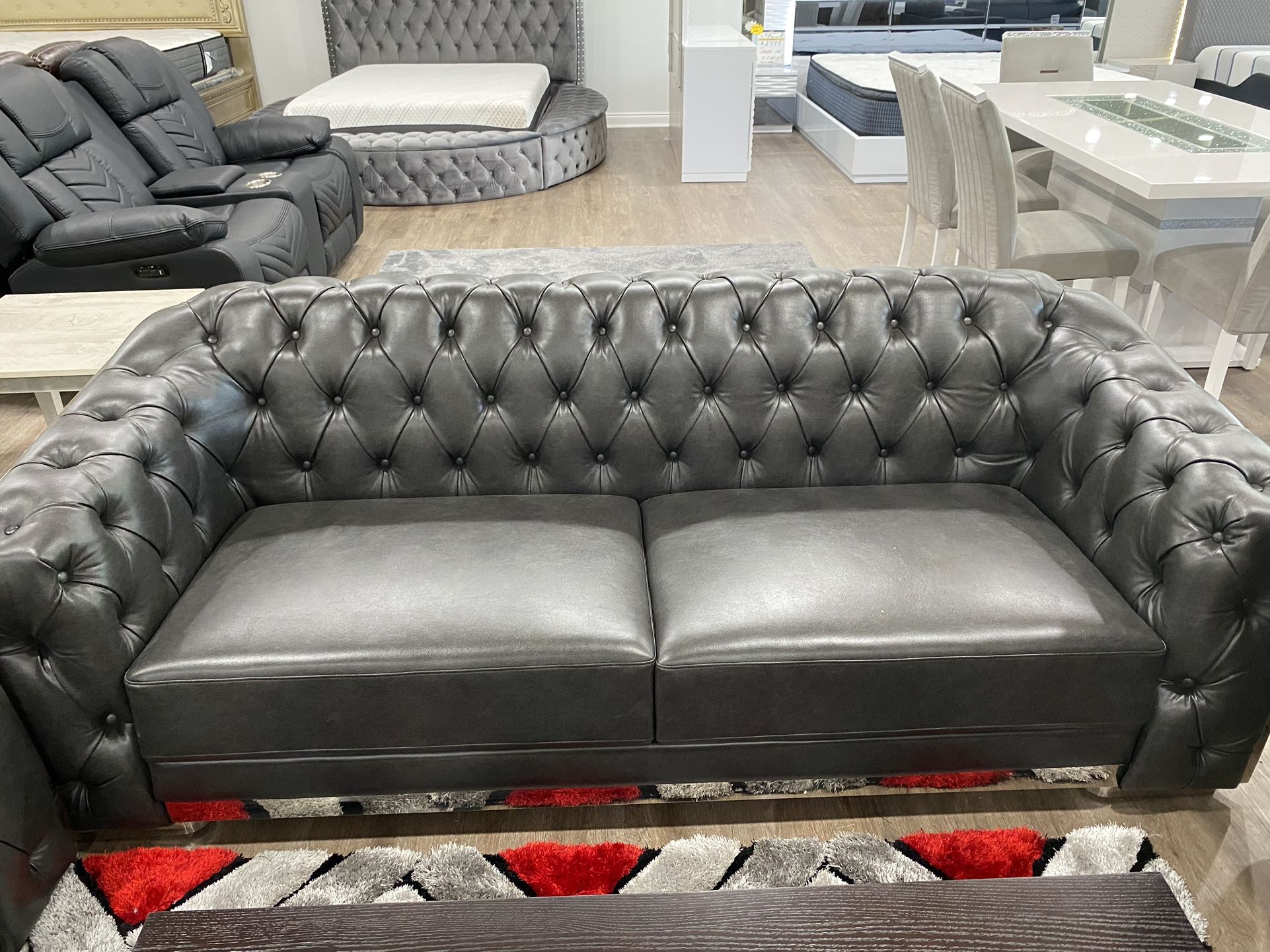 Gorgeous high-end tufted sofa and loveseat set 50% off