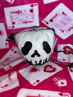 EXCLUSIVE DROP: Stitch Shoppe By Loungefly Evil Queen Poison Apple Black Glitter Crossbody Bag
