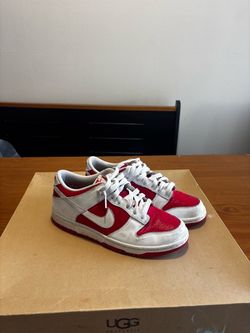 Nike Dunk Low Red and White Sneakers