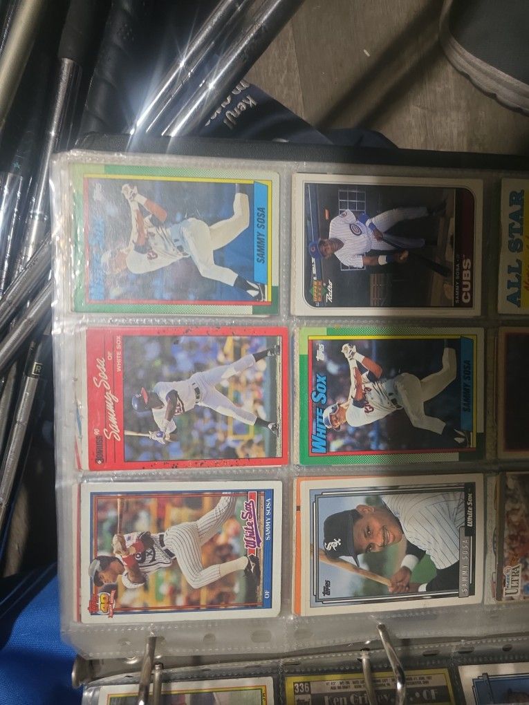 SAMMY SOSA-WHITE SOX-BASEBALL CARDS (4 CARDS)