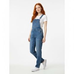 Madewell Denim Overalls Skinny Leg Blue Stretch Bib Size S