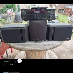 700W YAMAHA 7.1 AV RECEIVER/BOSE 201 IV SPEAKERS/300W SUB $600 FINAL PRICE 