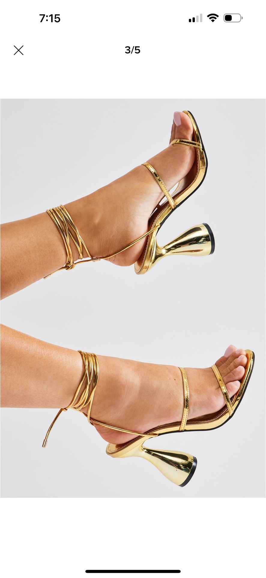 Gold Fashion Nova Heels