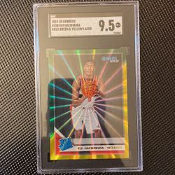 2019-20 Donruss #208 Rui Hachimura Holo Green Yellow Laser