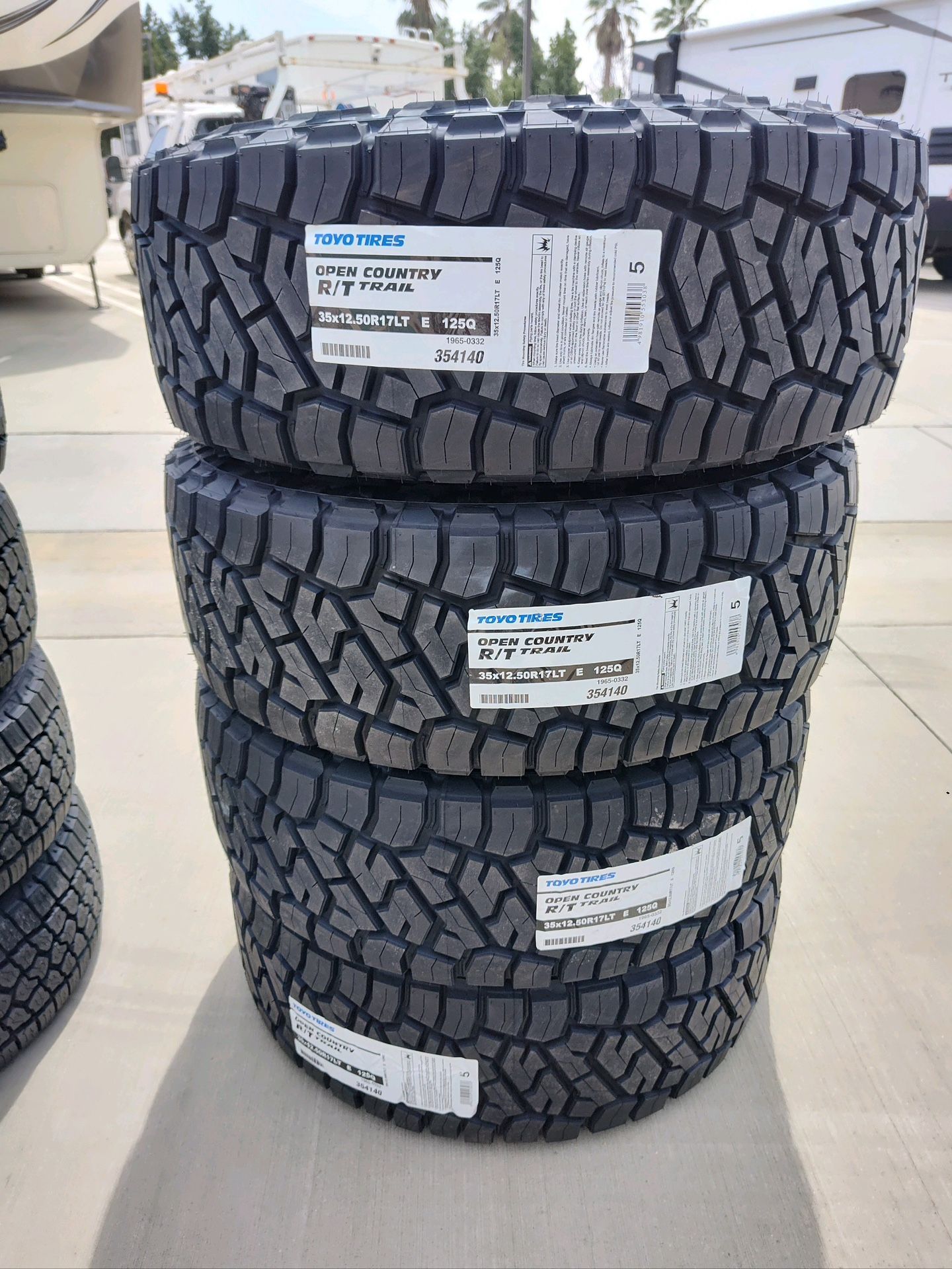 New 35/12.50/17  toyo tires price is firm 