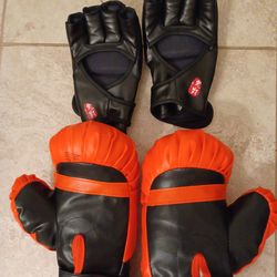 Boxing gloves and MMA Sparring