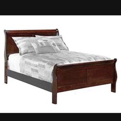 🌹FULL SIZE BEDROOM SET:  DRESSER WITH MIRROR,  BED FRAME-SOLID WOOD🌹