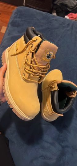 Brahma Work Boots Wheat Tan Lace-Up
