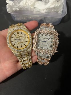 VVS Watch buss down iced out passes diamond tester