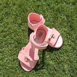 DOLCE GABBANA KIDS T-STRAP BOW SANDALS