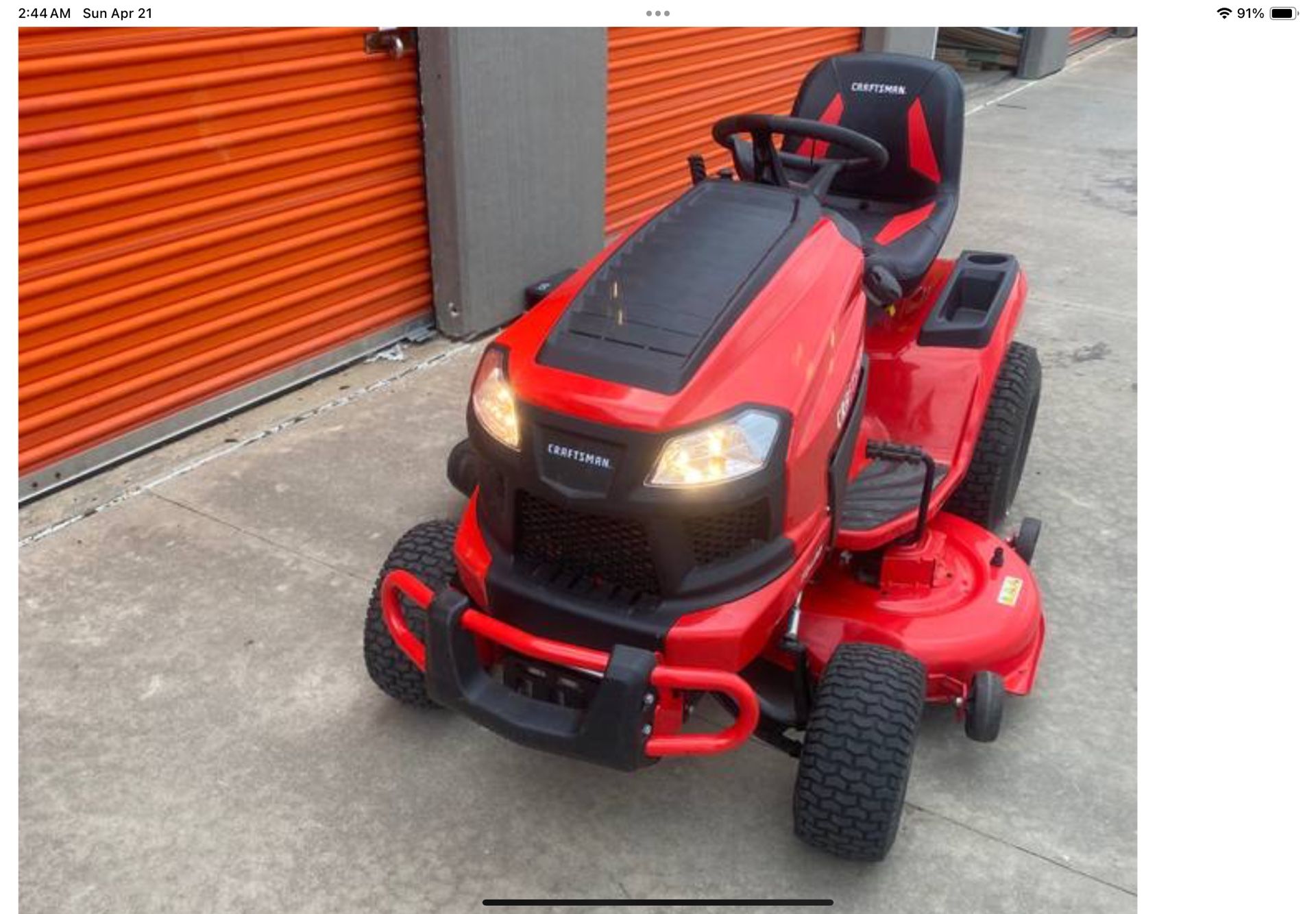CRAFTSMAN T2400 Turn Tight 46-in 23-HP V-twin Gas Riding Lawn Mower Has Only 10 Hours,,$1850.00 O.B.O.