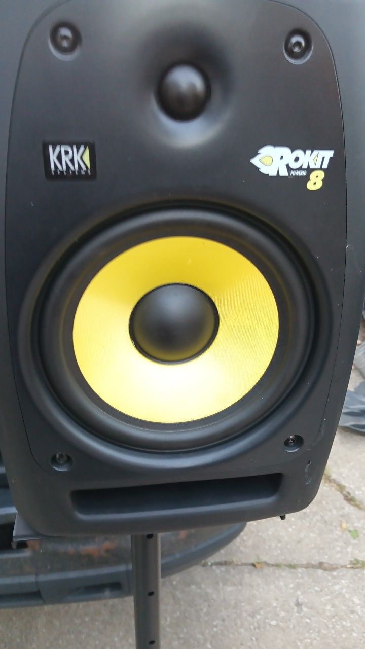 Krk V8 Studio Speakers &Rocket 8 G2 for Sale in Cleveland, OH - OfferUp