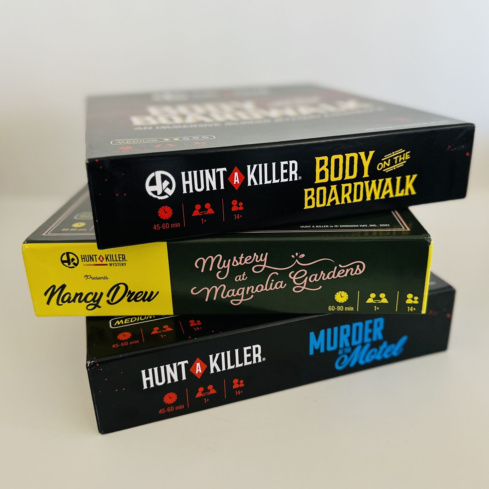 Set of 3 Hunt A Killer Mystery Board Games
