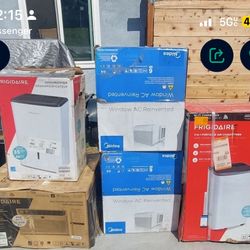 AC units and humidifiers all brand new in the box