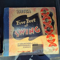 Vintage 1940 -"5 FEET OF SWING" - (5-SET) RECORD 78 RPM SET - DECCA